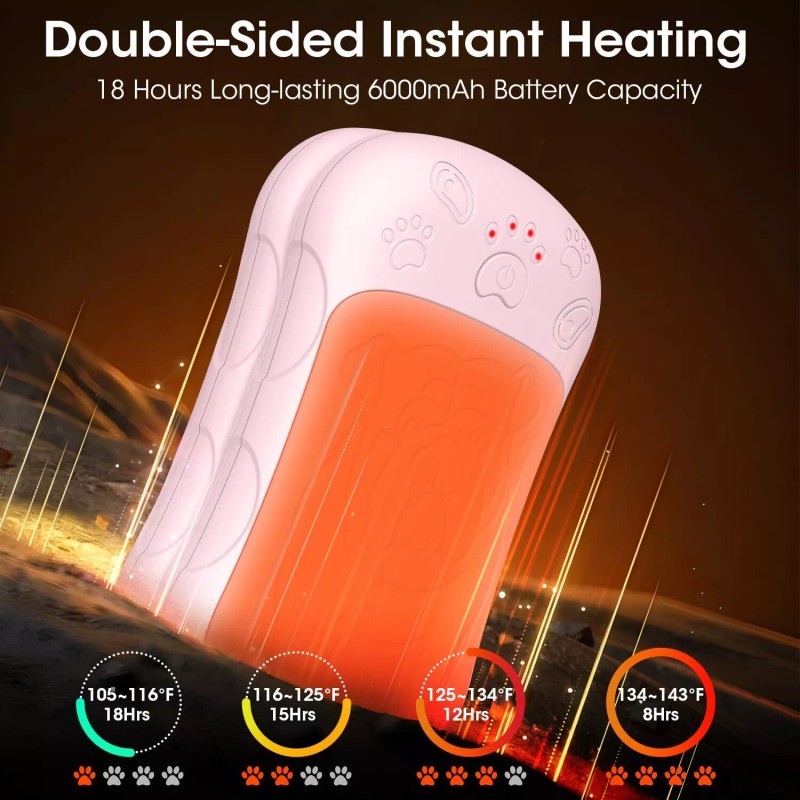 OLV Small Pink 2 in 1 Magnetic Hand Warmers Portable