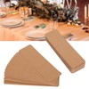 200pcs Kraft Bookmark Sleeves Blank Stable Support Portable DIY Bookmark
