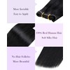 LaaVoo Genius Weft Real Hair Black Real Hair Wefts for
