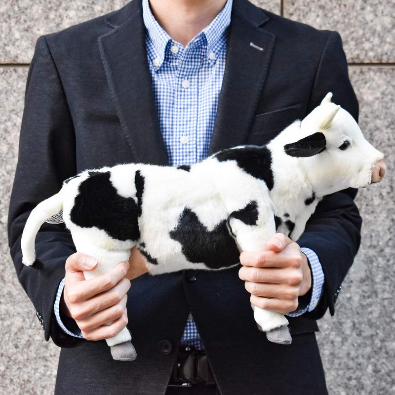 HANSA Toy 4775 Cow Black/White Standing 38 cm