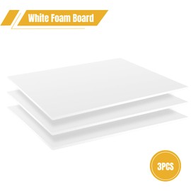 3 Pack White Foam Board 24"x36", 0.23" Thick Foam Core Board for Projects, White Poster Board for Painting, Displaying, and Craft Projects