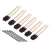 UNIGT 6 Pack 14AWG Pulse Power Plug Connector Pigtail Compatible