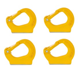 Mytee Products 4 Pack 2 Ton Weld on Anchor Hook G80 Wrecker Crane Tractor Rigging Lifting 4400 Lbs Working Load Limit