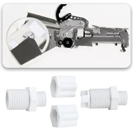 LT Easiyl 2pcs Chlorinator Check Valve Compression Nut Inlet Fitting Kit Compatible with Hayward Feeder 1/4 inch CL220 CL??X220EA CL220BR White