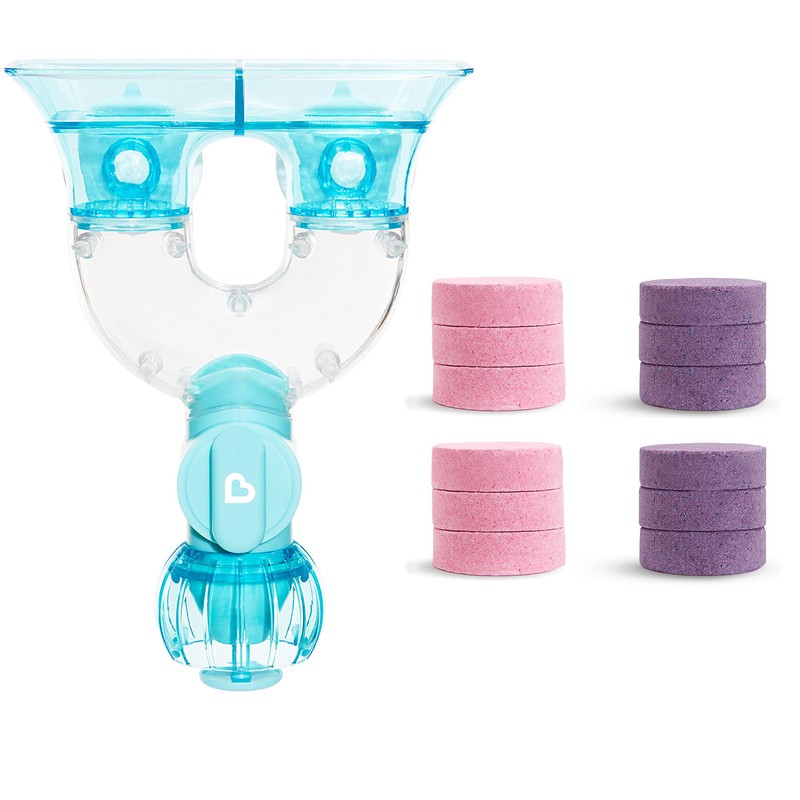 Munchkin ColourMix Lab STEM Baby Bath Toy Learning 12 Tablets