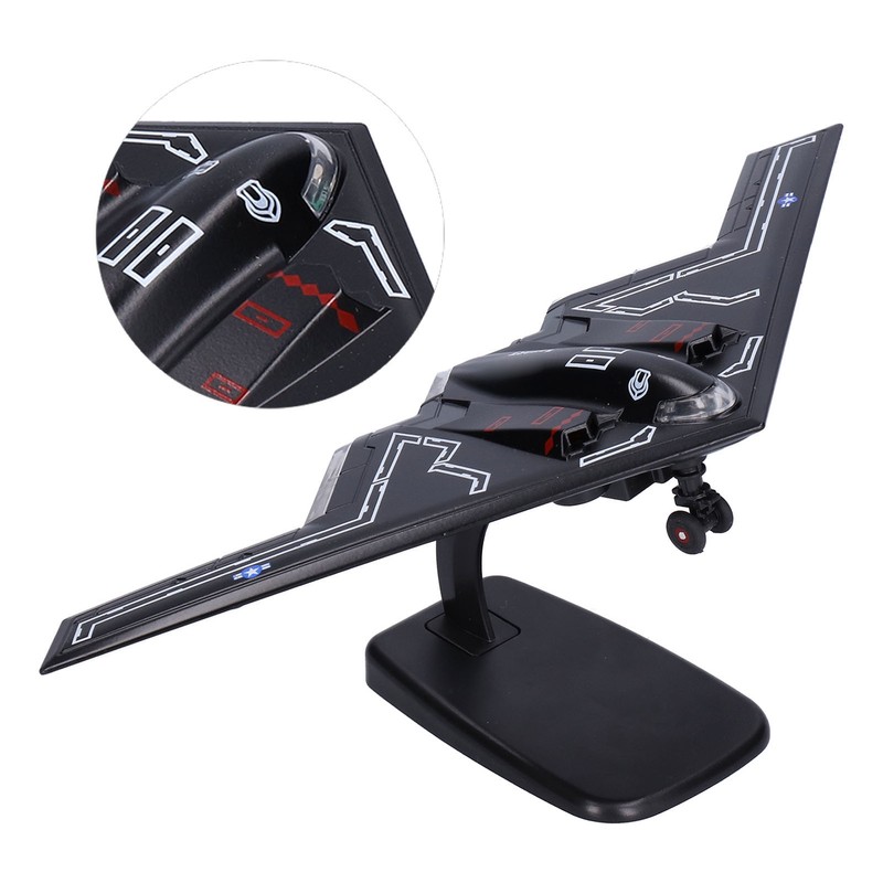 B2 Metal Fighter Plane Model Military Airplane Model Pull Back