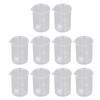 10PCS Glass Beaker Set Experiment Measuring Cup with Scale Teaching