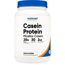 Nutricost Nutricost Casein Protein Powder 2lb - Micellar Casein, Gluten Free, Non-GMO (Unflavored)