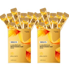 40PCS Mini Hair Mask (10ml Each) – Travel Size Hair Mask for Dry Damaged Hair & Frizzy Hair, Infused with Nourishing Serum, All Hair Types, Perfect for Business Trips, Holiday Gifts, daily use