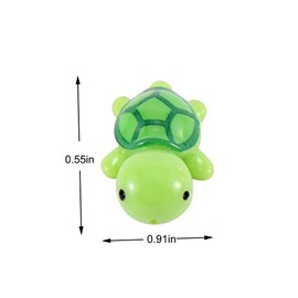 HUAXIUZH 10 Pcs Mini Animal Miniature Figurines Dollhouse Bonsai Garden Micro Landscape Decor Fairy Garden Miniatures(Turtle)