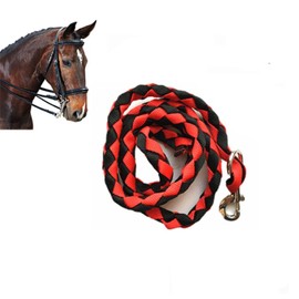 tooloflife Horse Lead Lead 1 Piece Travel Strong Field Strong Cotton 2m Easy to Attach Red and Black 2m