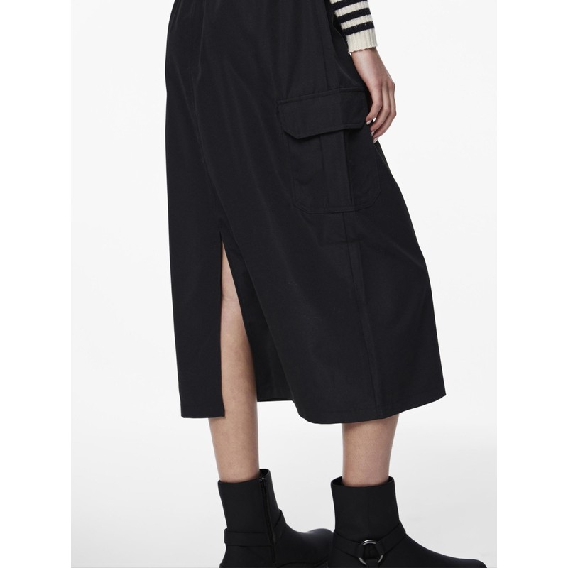 PIECES Pcjobina Mw Midi Cargo Skirt Mm Cargo Skirt, black