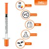 QILUCKY 24 pack 1ml dispensing measuring tool with 31G (8mm