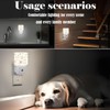 FSHVQKD Dog Paw Night Light,Plug-in Nightlights Auto Sensor Night Lamp