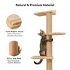 FUKUMARU Tall Cat Tree, 5 Tier Floor to Ceiling Cats