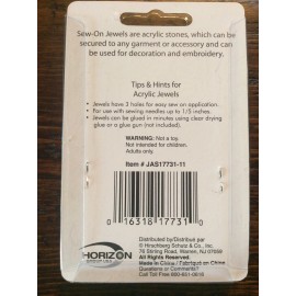 Horizon Group USA Jewels Sew On Fashion - 8 Pieces In Pack