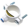 FDXGYH 1 Pcs Drain Saddle Valve 1/4" Quick Connect Hose