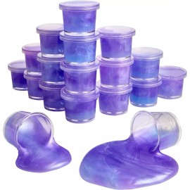 Playbees Purple Princess Slime - 24 Pack - Mini Slime Party Favors