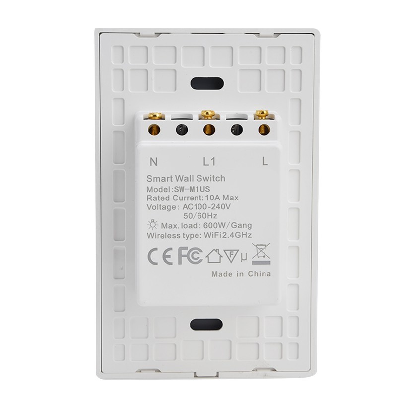 1 Way Smart Touch Switch Voice Control APP Remote Control