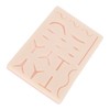 Suture Practice Pad Reusable Silicone Sature Training Skin Pad with