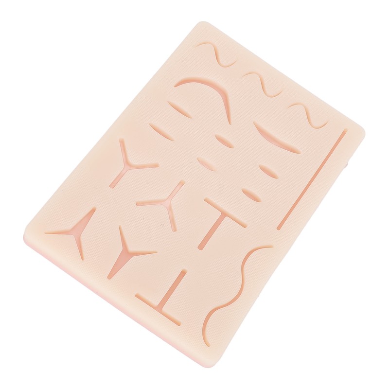 Suture Practice Pad Reusable Silicone Sature Training Skin Pad with