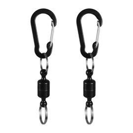 Magnetic Carabiners, 2/ 4Pcs Magnetic Net Release Quick Release Keychains for Fishing, Camping, Hiking, Biking