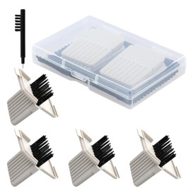 Set of 4 (32 Pcs) Hearing Aid Wax Filters, Wax Filters for Hearing Aids, hearing aid wax Guards filters with Cleaning Brush and Cleaning Cloth, hearing aid Cleaning Accessories Kit for Widex, etc