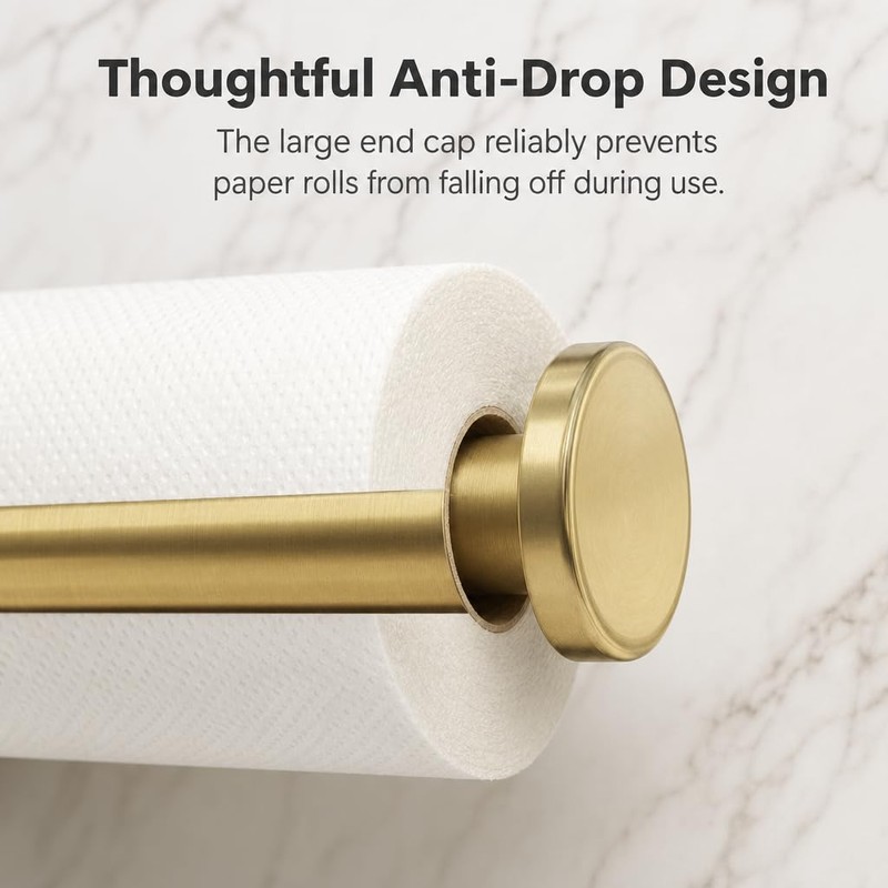 Snailhouse Under Cabinet Paper Towel Holder, Self Adhesive Wall Mount
