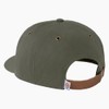 Dickies ROOMY WAXED FLAT BRIM W/LEATHER PATC