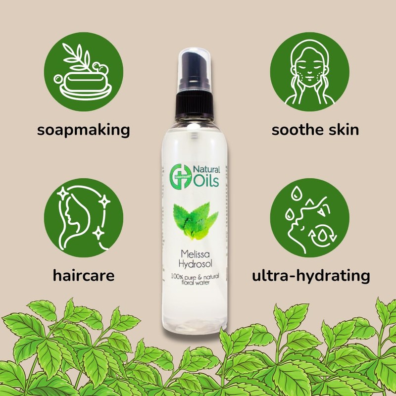 Melissa Hydrosol (Floral Water) - 2 fl oz Plastic Bottle