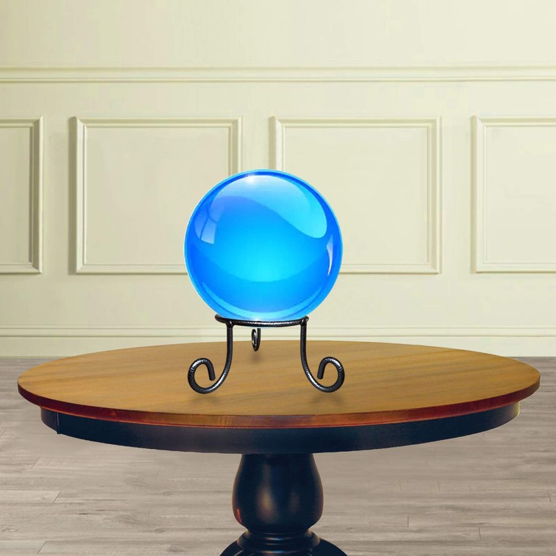 Black Iron Ball Stand - Gazing Globe Stand for Balls,