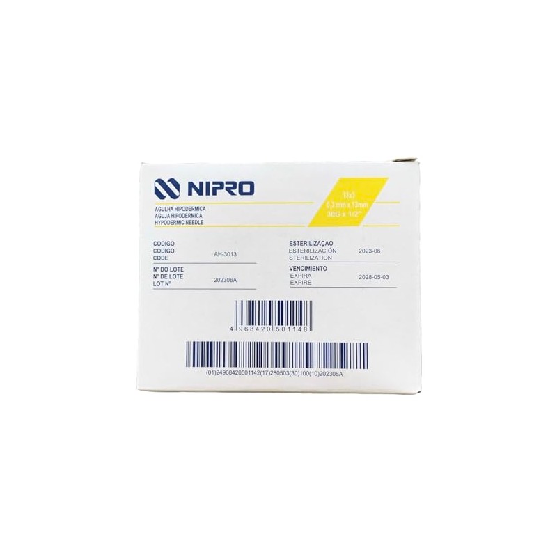 Generic Aguja Hipodermica Nipro 30g x 13mm