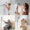 Hibbent Showerhead Holder, Strong Adhesive and Waterproof Handheld Shower Holder