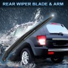 MACHSWON Car Rear Windshield Wiper Blade Arm Set 355mm 14in