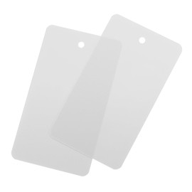 Sourcing Map Blank Waterproof PVC Shipping Tags, Product Identification Tags, Grey, Pack of 200, 1.97x3.54 Inch