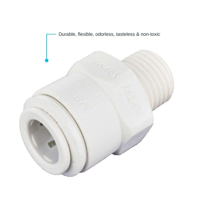 John Guest 3/8 Inch OD x 1/4 Inch NPT Male