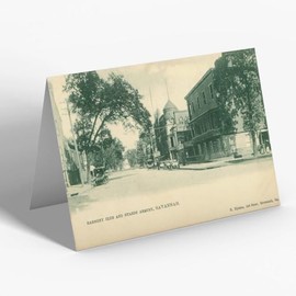GREETING CARD - Vintage Georgia USA - Savannah. Harmony Club and Guards Armory