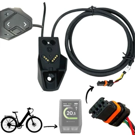 F26 Original KIOX Display Holder + Bicycle E-Bike Switching Unit, Control Unit Button Control Panel + Drive Unit Cable Compatible with Bosch Performance I Active I CX I Cargo Line Gen2 Gen3 Gen4