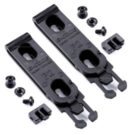 HolsterSmith G-Code P2 Molle Clip Attachment – (2 Pack w/Mounting Hardware) - (for 1.75 inch Belts) - OWB Locking Design - for KYDEX Holsters, Sheaths, Tools, Mag Pouch
