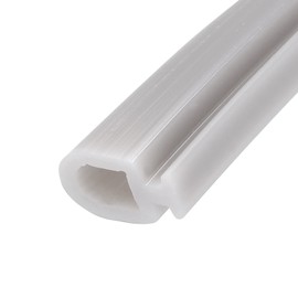 METALLIXITY Bulb Type Window Weatherstrip (6.5mmx3Meter) 1Pcs, Silicone T-Slot Mount Seal Strip - for Home Door Window, Gray