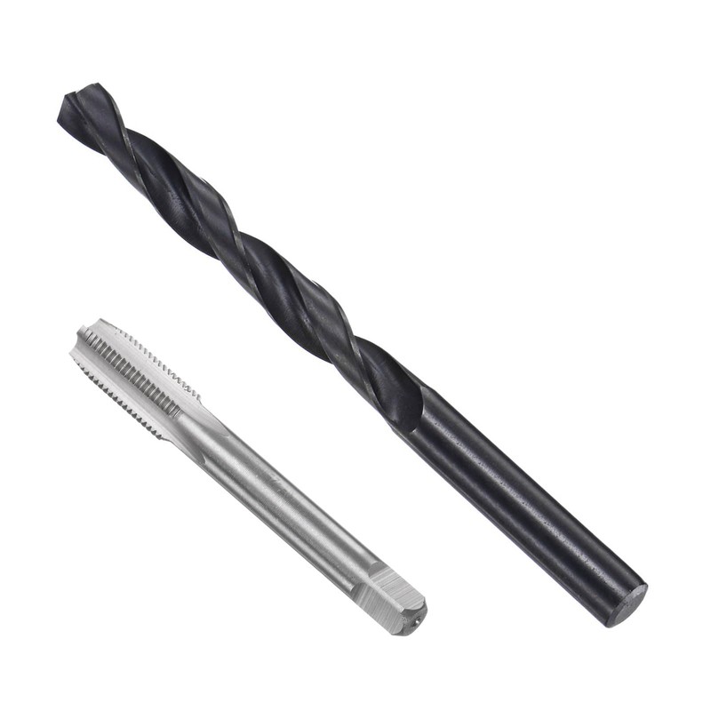 sourcing map Tap and Drill Bit Set, 7/16-20 UNF Thread