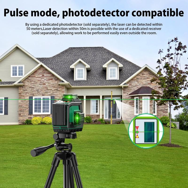 [2025 Upgraded] 3D laser level, Elikliv 3x360° Laser Marker, Green