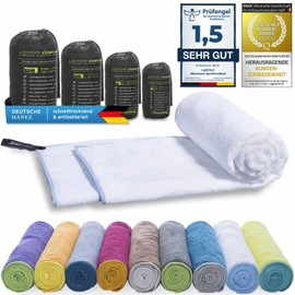 LightDry® Original Microfibre Sports Towel, Backpack, Travel Towel, Sports & Fitness Bath Towel, Absorbent, Lightweight, Antibacterial and Extremely Quick-Drying