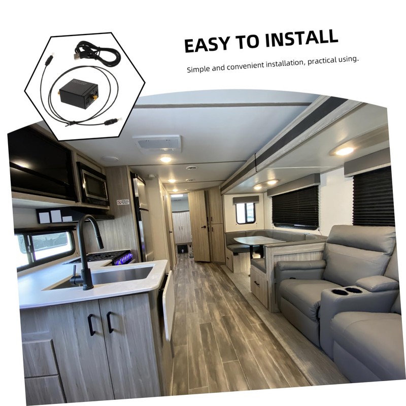 Gadpiparty Digital to Analog Audio Converter with Optical Input Portable