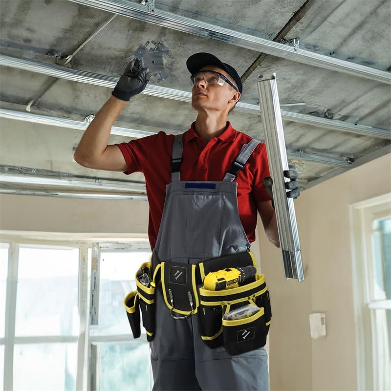 Magnetic Tool Belts for Men, 26-Pockets Oxford Fabric Tool Belt