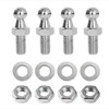 TOOMYAUTO M6 x 10mm Silver Ball Stud Bolts, Pack of