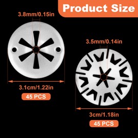 MOSTFUN 90Pcs Heat Shield Clips, Car Heatshield Repair Kit, 30mm Exhaust Heat Shield, Metal Locking Star Washers, Underbody Heat Shield Fasteners, Compatible with Most Car Models (2 Style)