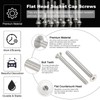 PATIKIL #8-32 x 1-3/4 Inch Flat Head Socket Cap Screws,
