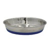 Durapet 49-7993 Premium SS Cat Bowl, Silver/Blue, 200ml