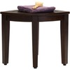 AquaTeak 15.5" Kai Mocha-Shield Corner Teak Shower Bench